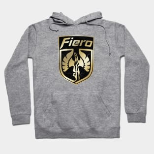 Gold Pontiac Fiero Logo Hoodie